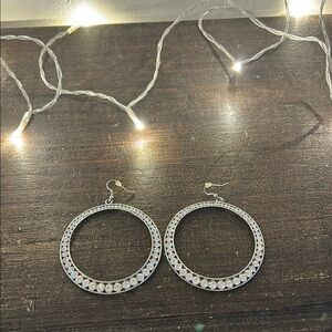 Elegant Silver Hoop Earrings